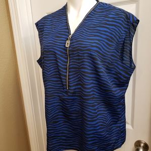 1X Michael Kors Zebra print Sleeveless Top